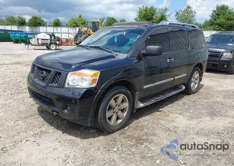 2010 Nissan Armada Platinum из США, поврежденный, VIN 5N1BA0ND1AN619885
